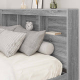 Testata contenitore Grigio Sonoma 160 cm Legno truciolato