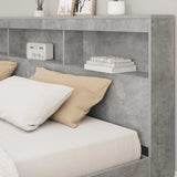 Testata contenitore Grigio cemento 180 cm Legno truciolato