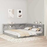 Testata contenitore Grigio cemento 180 cm Legno truciolato
