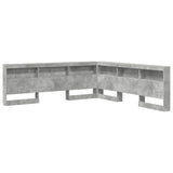 Testata contenitore Grigio cemento 180 cm Legno truciolato