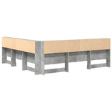 Testata contenitore Grigio cemento 180 cm Legno truciolato