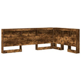 Testata contenitore Rovere fumé 120 cm Legno truciolato