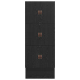 Struttura letto con contenitore con cassetto Rovere Nero 80 cm