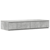 Struttura letto con contenitore Grigio cemento 80 cm