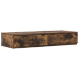 Struttura letto con contenitore con cassetto Rovere fumé 80 cm