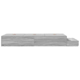 Struttura letto con contenitore Grigio Sonoma 80 cm