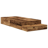 Struttura letto con contenitore Legno vecchio 80 cm