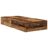 Struttura letto con contenitore Legno vecchio 80 cm