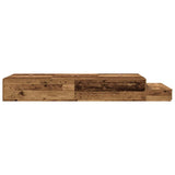 Struttura letto con contenitore Legno vecchio 80 cm