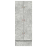 Struttura letto con contenitore Grigio cemento 90 cm