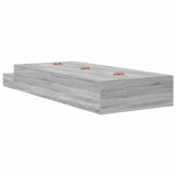 Struttura letto con contenitore Grigio Sonoma 90 cm