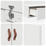 Struttura letto con contenitore Bianco 200 cm Legno truciolato