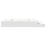 Struttura letto con contenitore Bianco 200 cm Legno truciolato