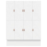Struttura letto con contenitore Bianco 200 cm Legno truciolato