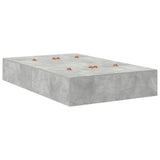 Struttura letto con contenitore Grigio cemento 120 cm