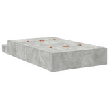 Struttura letto con contenitore Grigio cemento 120 cm