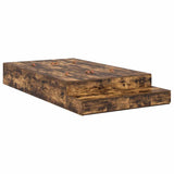 Struttura letto con contenitore con cassetto Rovere fumé 120 cm