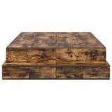 Struttura letto con contenitore con cassetto Rovere fumé 120 cm