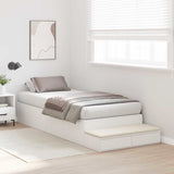 Struttura letto con contenitore Bianco 90 cm Legno truciolato