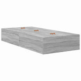 Struttura letto con contenitore Grigio Sonoma 90 cm