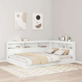 Letto Libreria Bianco 150 x 200 cm Legno truciolato