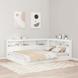Letto Libreria Bianco 160 x 200 cm Legno truciolato