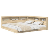 Letto Libreria rovere sonoma 180 x 200 cm Legno truciolato