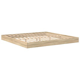Letto Libreria rovere sonoma 180 x 200 cm Legno truciolato