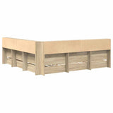 Letto Libreria rovere sonoma 180 x 200 cm Legno truciolato