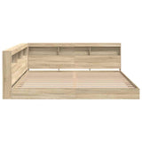 Letto Libreria rovere sonoma 180 x 200 cm Legno truciolato