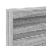 Letto Libreria Grigio sonoma 180 x 200 cm Legno truciolato