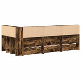 Letto Libreria Rovere fumo 75 x 190 cm Legno truciolato