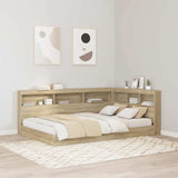 Letto Libreria Rovere Sonoma 120 x 190 cm Legno truciolato