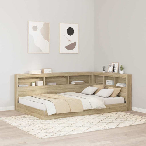 Letto Libreria Rovere Sonoma 120 x 190 cm Legno truciolato