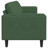 Divano Verde Scuro 250 x 77 x 76 cm Tessuto in Cords