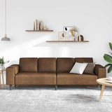 Divano per Soggiorno Marrone 250 x 77 x 76 cm