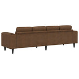 Divano per Soggiorno Marrone 250 x 77 x 76 cm