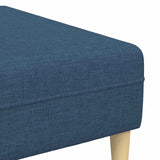 Divano per Soggiorno 3 pcs Blu Poliestere
