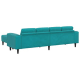 Divano per Soggiorno 3 pcs Turchese 250 x 188 x 76 cm