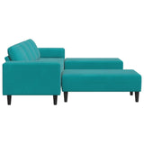Divano per Soggiorno 3 pcs Turchese 250 x 188 x 76 cm