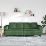 Divano Verde Scuro 250 x 188 x 76 cm Tessuto in Cords