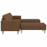 Divano per Soggiorno 3 pcs Marrone