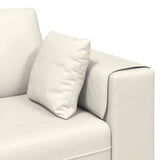 Divano Crema 250 x 77 x 76 cm Velluto