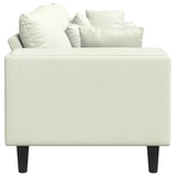 Divano Crema 250 x 77 x 76 cm Velluto