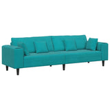 Divano Turchese 250 x 77 x 76 cm Velluto