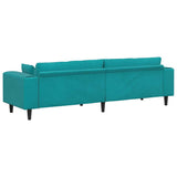 Divano Turchese 250 x 77 x 76 cm Velluto