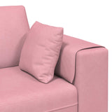 Divano 3 pcs Rosa 250 x 188 x 76 cm Velluto