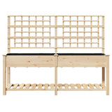 Vaso da giardino con lo scaffale Beige 203,5 x 54 x 152,5 cm