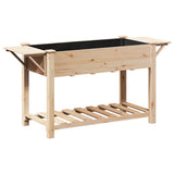 Vaso da giardino con lo scaffale Beige 155 x 59 x 76,5 cm