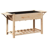 Vaso da giardino con lo scaffale Beige 155 x 59 x 76,5 cm